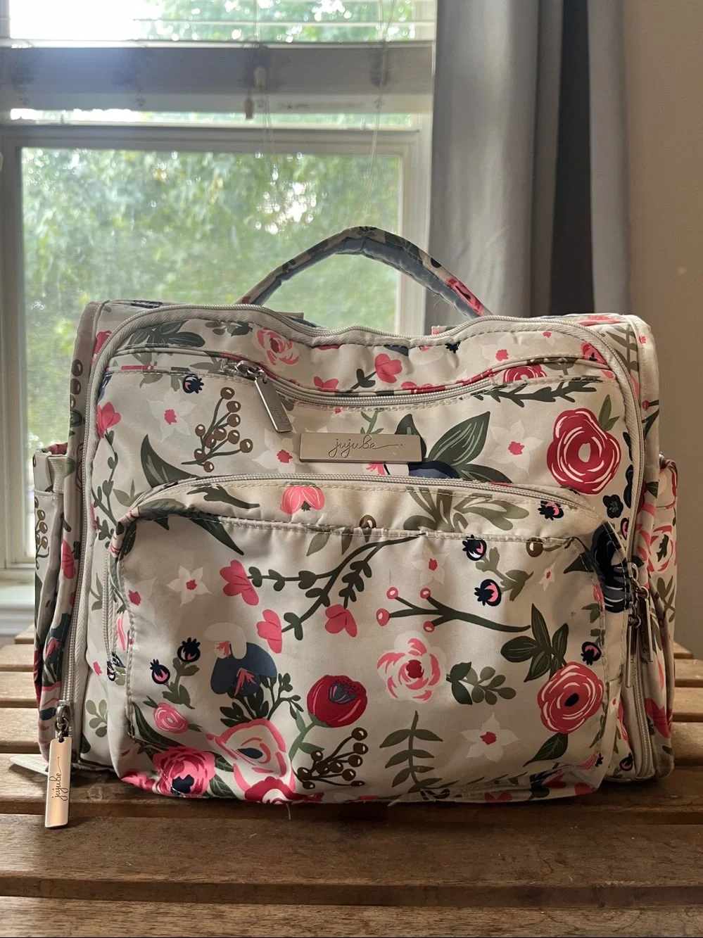 Ju-Ju-Be Floral Convertible Diaper Bag Backpack - floral flowers design